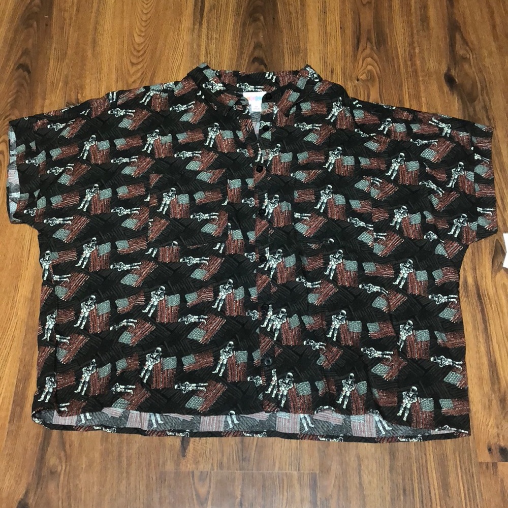 LuLaRoe Amy Button Up Shirt